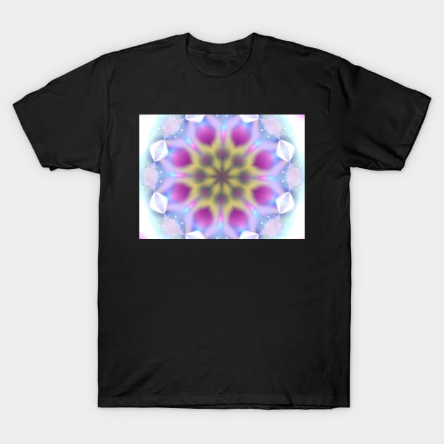 Pastel Snowflake T-Shirt by RosNapier